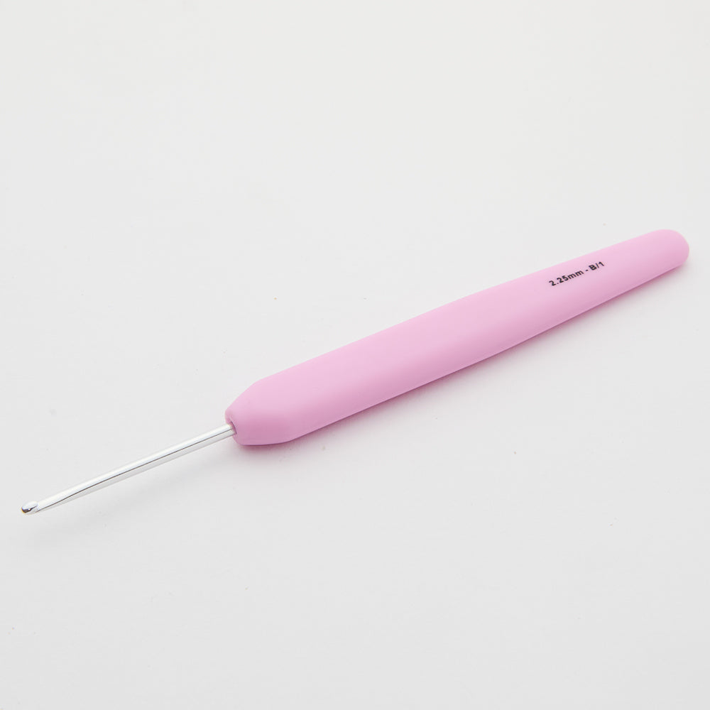 KnitPro Waves 2,25 mm PembeYumuşak Saplı Yün Tığ - 30932